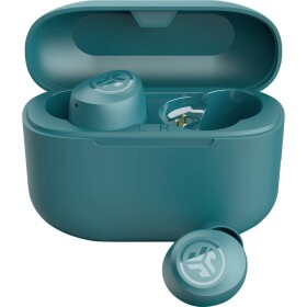 JLab Go Air Pop špuntová sluchátka (In Ear) Bez kabelu, Bluetooth® tyrkysová Nabíjecí pouzdro, regulace hlasitosti, Vypnutí zvuku mikrofonu, odolné vůči potu
