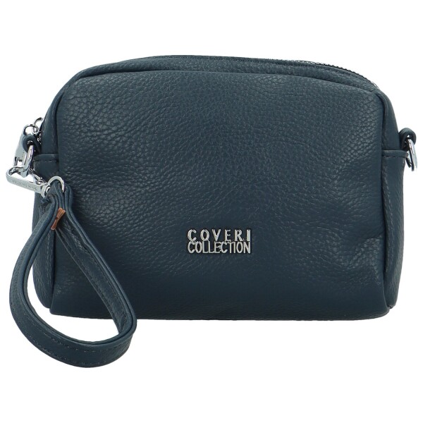 Stylová dámská mini koženková crossbody kabelka Fehmi, tmavě modrá