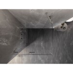 MEXEN/S - Lunar-F sprchový kout skládací dveře levá 90 x 70, transparent, nikl kartáčovaný 836-090-070-97-00-L