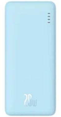 Baseus P10022801313-00 Airpow 10000mAh 20W modrá / Powerbanka / 1x USB-A + 1x USB-C + 1x microUSB (P10022801313-00)