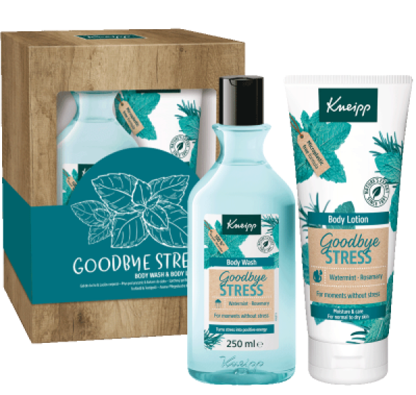 Dárková sada sprchový gel a tělové mléko Goodbye Stress
