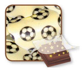Dortisimo Bombasei transfer fólie Fotbalové míče tmavé 36,5 x 25 cm