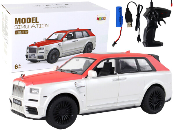 Mamido Auto na dálkové ovládání R/C Bvliiman 1:20 bílá červená
