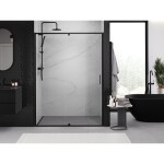 MEXEN - Exo sprchové dveře křídlové 150, transparent, černá 819-150-000-70-00