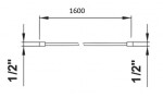 Laufen - Sprchové příslušenství Sprchová hadice, 160 cm, kartáčované zlato H3629800831311