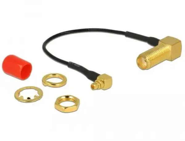 DeLock SMA - MMCX / Anténní kabel / 90° / 50 Ohm / 10 cm (89626)