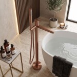 REA - Volně stojící baterie Grace Brush Copper REA-B2237