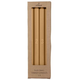 Ib Laursen Adventní svíčky 1-4 Honey – set 4 ks, žlutá barva, vosk