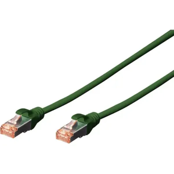 Digitus Cat6 S/FTP zelený / Patch kabel / 2x RJ45 / 0,5 m / AWG 27/7 (DK-1644-005/G)