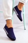 Dámské Tenisky Slip-on Big Star HH274011 Námořnická modrá 37