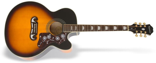 Epiphone MJ-200SCE Mini-Jumbo Vintage Sunburst