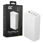 Powerbanka 30 000 mAh bílá / Powerbanka / 22,5 W / 4x port (PBGC30W)
