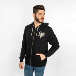 47 Brand Pánská Mikina Pittsburgh Penguins Back Check 47 MORRIS Full Zip Hood Velikost: