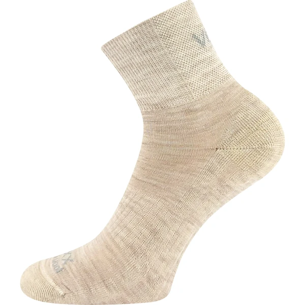 VOXX Ponožky krátké sportovní z merino TWARIX SHORT s ionty stříbra BÉŽOVÉ 35-38 120477