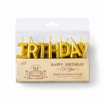 Dortisimo Svíčky Happy Birthday zlaté (13 ks)