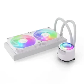 Valkyrie VK-AIOJR240W Jarn bílá / AIO vodní chladič CPU / 2x 120 mm / 34dB / AMD + Intel (VK-AIOJR240W)