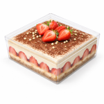 Cake Star plastový box s víčkem 18,5x18,5x6cm