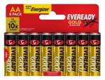 Alkalické tužkové baterie AA 8ks - Eveready Gold