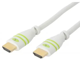 Techly ICOC-HDMI-4-020WH bílá / HDMI kabel s Ethernetem / 4096x2160 px / 18 Gbit/s / 2 m (ICOC-HDMI-4-020WH)