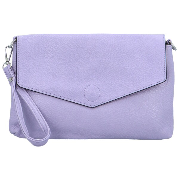 Stylová dámská koženková crossbody kabelka Loren, fialová