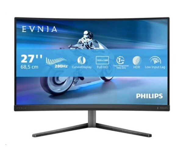 Philips MT 27" 27M2C5200W/00 - 1920x1080,VA,280Hz,HDR10,2xHDMI,1xDP,Zakřivený,Pivot EDF_1681290