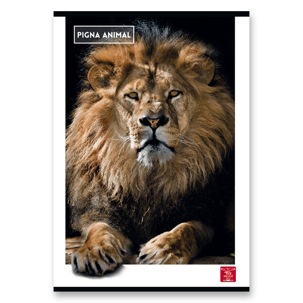 Školní sešit Pigna Animal A4, linkovaný, 40 listů, mix motivů