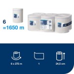 TORK 100134 papírové ručníky v roli se středovým odvijením /6 ks v kartonu/ M2 bílá