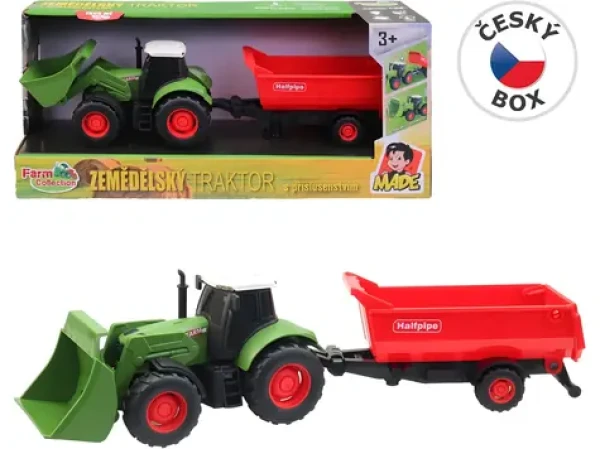 FARM COLLECTION Traktor s přívěsem na setrvačník