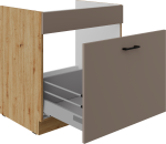 Spodní skříňka pod dřez Bolonia 80 ZL 1S BB - Premium Box Barva korpusu: Dub artisan, Barva dvířek: Truffle Grey