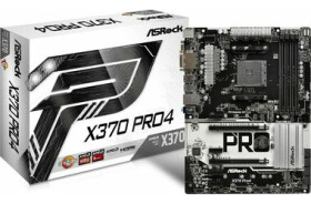 ASRock X370 Pro4 / AM4 / 4x DDR4 DIMM / 6x SATA III / HDMI VGA DVI-D / M.2 / ATX (X370 Pro4)