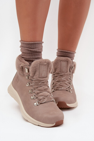 Dámské Boty S Kožešinou Big Star MM274487 Šedé 40