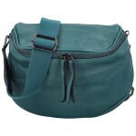 Stylová dámská koženková kabelko-ledvinka Ergitta Newa, tyrkysová