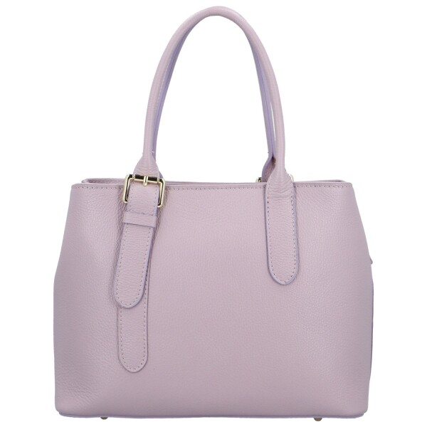 Módní dámská kožená kabelka do ruky Wahi, fialová