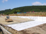 Drenážní geokompozit geotextilií Interdrain tloušťka mm; geotextilie 120 g/m² m²]