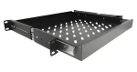 Delock 19" výsuvná police 42631 černá / Rack police / 1U / 3x zásuvka HE / kov (42631)