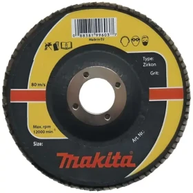 Makita lamelový brusný kotouč P80 150 mm / Brusný kotouč / Otvor 22,2 mm / Kov, hliník, ocel (P-65551)