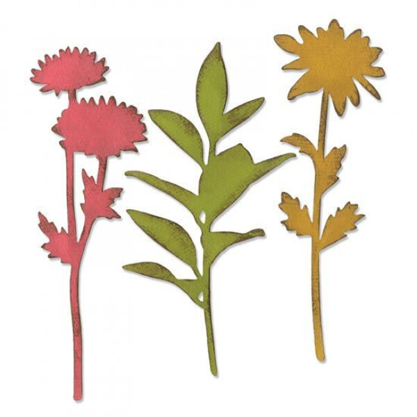 SIZZIX Bigz vyřezávací šablona - Velké stonky