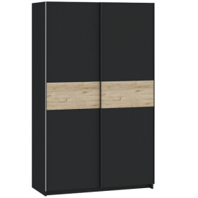 FRONTI Šatní skříň BERNO 120 - antracit + jackson hickory 22010