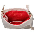 Moderní dámská koženková crossbody kabelka LB Ettela, béžová