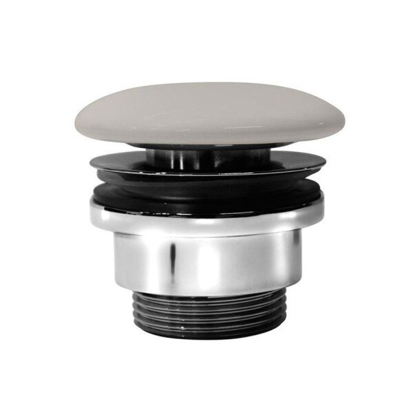 GSI umyvadlová výpust 5/4“, neuzavíratelná, keramická zátka, 5-65, creta mat PVC08