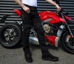 Pánské džíny na moto Trilobite Parado doublelayer Aaa regular fit black level 2 - 42 / modrá