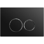 CERANO - Ovládací tlačítko splachování Dualo k WC modulu Basic - ABS - černá matná CER-670807