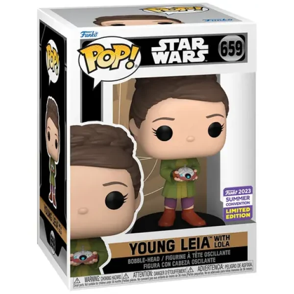 Funko Pop! Movie: Star Wars - Young Leia with Lola San Diego Comic Con Shared Exclusives