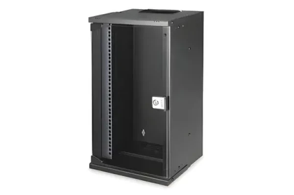 Digitus SOHO PRO 9U černá / Nástěnná skříň / 10" / 460x315x300 mm / skleněné dveře / IP20 (DN-49103)