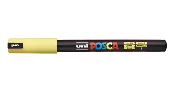 POSCA PC-1MR žlutá / Popisovač / Akrylový / Kulatý hrot 0,7 mm / Rychleschnoucí (289751000)