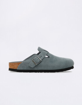 Birkenstock Boston Suede Leather Basalt Gray Tonal FB 40