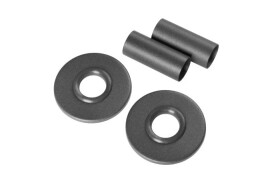 CERANO Sada krycích rozet připojení radiátoru - grafitově šedá