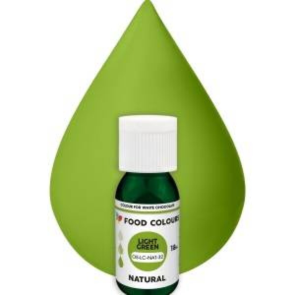Přírodní tekutá barva do čokolády Food Colours Light Green (18 ml)