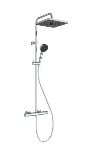 IDEAL STANDARD - Ceratherm T25+ Sprchový set s termostatem, 26x26 cm, 2 proudy, chrom A8530AA