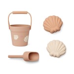 LIEWOOD Hračky na písek Shell / Pale Tuscany Mini, růžová barva, plast